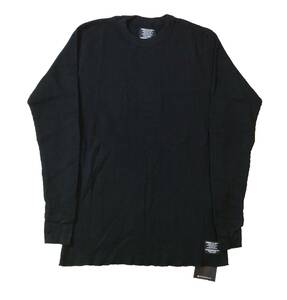 未使用 NEIGHBORHOOD ネイバーフッド THERMO CREW サーマル 長袖Tシャツ ワッフル インナー TSNH-CS07 ブラック 黒 S