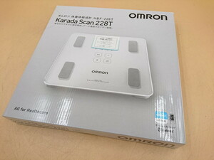 Y6-54 ▲ 長期保管　未使用品　omron オムロン/体重体組成計 カラダスキャン/HBF-228T-SW