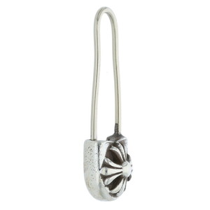 クロムハーツ ピアス SAFETY PIN CH PLS R セーフティーピンCHプラスシルバーピアス 中古 OS06