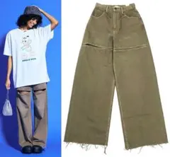 moussy マウジー SLIT WIDE LOOSE STRAIGHT デニム