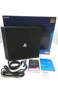 ☆ジャンク品 SONY ソニー PlayStation4 PS4 Pro HDD 1TB CUH-7000B B01 プレイステーション4 ゲーム機器 ジェットブラック ③☆ 