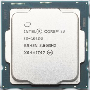 Intel Core i3-10100 SRH3N LGA1200 Comet Lake-S 4コア 8スレッド 3.6GHz