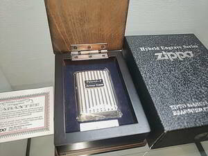 ZIPPO　アーマー　Armor プラチナサテーナ　3面連続深彫り　特殊加工　5面加工　ストライプ　2011年製