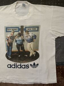 80s adidas vintage フォト Tシャツ ビンテージ トレフォイル アディダス