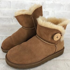 UGG アグ ムートンブーツ MINI BAILEY BUTTON II ミニ ベイリーボタン II レディース SIZE: 24cm US7 チェスナット LH632024112508