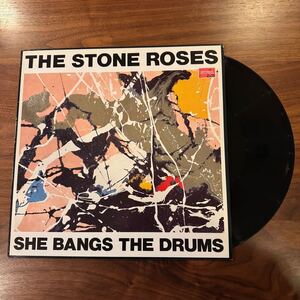 ストーンローゼス STONE ROSES SHE BANGS THE DRUMS LP レコード 12インチ 1989 Silvertone Records / OASIS Blue Suede 