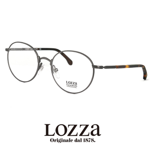 新品 lozza メガネ vl2257n 0627 眼鏡 ロッツァ ラウンド ボストン メタル コンビネーション ウェリントン 丸眼鏡