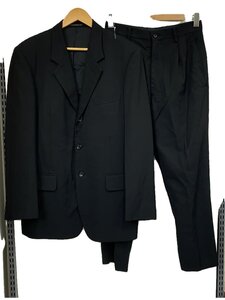 Yohji Yamamoto COSTUME D’HOMME◆3ボタンシングルスーツ/S/ウール/ブラック/HN-J98-120/ボトム丈詰めあり//