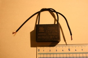 ( CBB61　2uF 450V AC 50/60Hz ) キャパシター　モーター始動　フィルムコンデンサー 　 fan capacitor