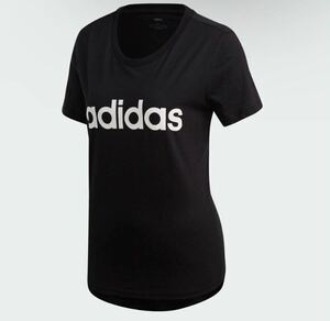 ★新品・タグ付★アディダス/adidas/半袖Tシャツ/黒・ブラック/DP2361/Sサイズ/No.0476