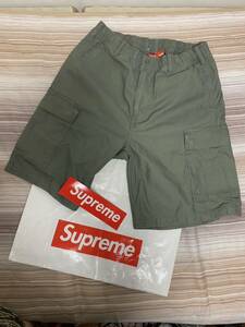 新品 店舗購入 24ss Supreme Cargo Short Olive M シュプリーム カーゴショーツ