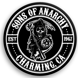 Sons Of Anarchy (サンズ オブ アナーキー) SEAL CHARMING BUTTON 缶バッジ (ピンタイプ)☆