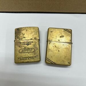 【162468】ZIPPO ジッポー オイルライター 2点セット　 喫煙具 着火あり