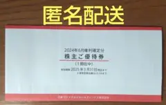 マクドナルド　株主優待券　1冊(6シート)　匿名配送