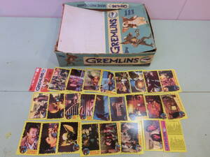 映画グレムリン カード25枚＆販売用ボックス セット トレーディングカード 映画ストーリーカード ブロマイド ギズモ写真 当時物