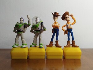 トイ・ストーリー　 フィギュア　スタンプ　ハンコ　おまけ　4個セット　Toy Story　ウッディ　バズ