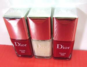 ほぼ未使用 Christian Dior クリスチャン ディオール ヴェルニ ネイル エナメル #108 MUGUET・#999 ROUGE ×2個 各7ml 