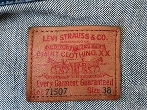 LEVI’S 　７１５０７XX　デニムジャケット　セカンドタイプ　サイズ３８　中古美品　ジージャン 