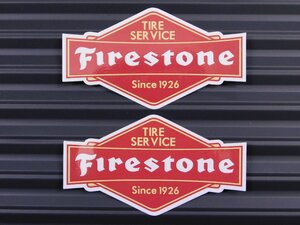 ◆送料\110◆【Firestone 1926・ファイアストン】※《レーシングステッカー／２枚セット》　(品番ms016)　アメリカン雑貨