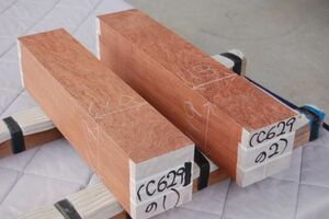 ブビンガ　2本で26200円 角材 材木 20年以上乾燥 新品