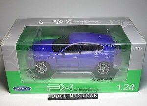 ▲FX 1/24 マセラティ マセラッティー レバンテ Maserati Levante 青 新品 ウェリー