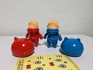 バケタンブログ ママンマン 赤と青 baketanblog ソフビ バケタン リアルヘッド