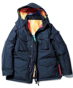 SOPHNET.　定価￥91300円　HEM ZIP 5 POCKET PADDED HOOD BLOUSON/uniform experimentソフネットサイズ紺S 