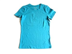 Faded Glory アメリカ輸入 古着 Tシャツ S 4/6 レディース ヴィンテージ トップス USA輸入 無地 シンプル ブルー