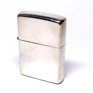 【侍】新品 未使用 STERLING SILVER スターリングシルバー プレーン 2005年製 レギュラー ZIPPO ジッポー 箱付 20+878