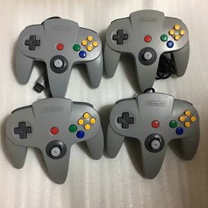 N64 ニンテンドー64 コントローラ グレー 4台セット