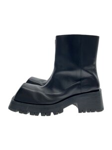 BALENCIAGA◆ブーツ/45/BLK/レザー/678414/スクエアトゥトルーパーブーツ