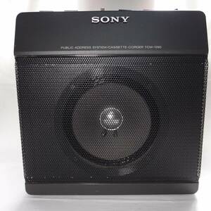 ☆SONY ソニー ポータブルカセットレコーダー TCM-1390 拡声器 モノラルスピーカー カラオケ 録音 レトロ