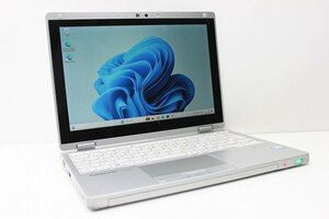 1円スタート ノートパソコン Windows11 2in1PC Panasonic レッツノート CF-RZ6 Windows10 第7世代 Core i5 SSD256GB メモリ8GB 軽量745g