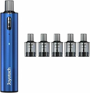 新品 Joyetech eGo pod kit ブルー＋交換用 1.2ohm pod 5個セット ジョイテック イーゴ ポッド 電子タバコ Vape ベイプ 正規品 保証あり