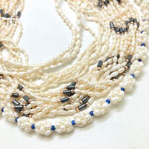 1円〜!!《K18 本真珠ネックレス４点おまとめ》D 約146.4g 約41.0〜79.0cm pearl necklace jewelry パール DA9 109