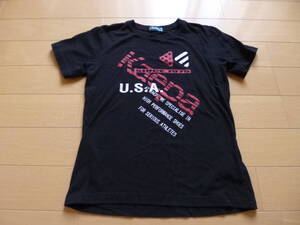 ◎中古　Kaepa　ケイパ◎　黒色　半袖Tシャツ　男の子　160ｃｍ　