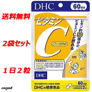 【送料無料】ＤＨＣ ビタミンＣハードカプセル ６０日分 （１２０粒）×【2袋セット】 サプリ 高品質 レモン １日２粒 ビタミンＢ２