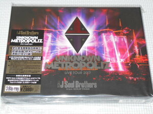 BD★三代目J Soul Brothers LIVE TOUR 2017 UNKNOWN METROPOLIZ 初回限定版 3枚組 ブルーレイ★国内正規品★新品未開封