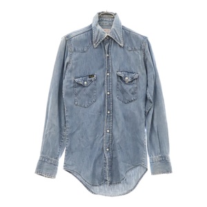 Wrangler ラングラー 70-80s VINTAGE Western Denim Shirt ウエスタン デニムシャツ ビンテージ インディゴ