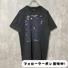 古着 used　Rubik’s × PACMAN　パックマン　半袖ゲームプリントTシャツ　黒　ブラック