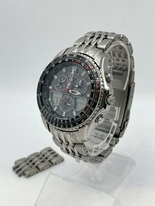 1円～/CITIZEN/シチズン/PROMASTER/プロマスター/Eco-Drive/エコドライブ/C650-Q02144/デジアナ/チタン/余りコマ付/腕時計/ジャンク/T074