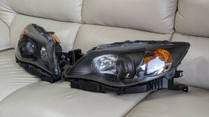 美品 スバル インプレッサ STI GRB HID インナー艶消しブラック＆キャンディオレンジヘッドライト　限定品