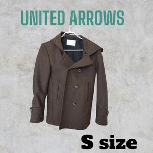 超美品！！UNITED ARROWS メンズ ピーコート ダークブラウン S