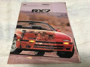 【当時 輸出用 米国】1988 MAZDA RX-7 カタログ マツダ サバンナ FC3S コンバーチブル ターボ GXL GTU SE 前期 アメリカ Catalogue 旧車