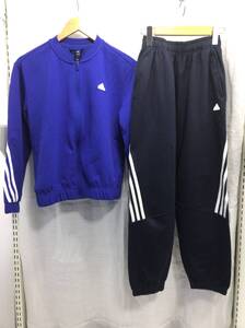 adidas アディダス ジャージ 上下セット ネイビー ブルー 160 キッズ C16