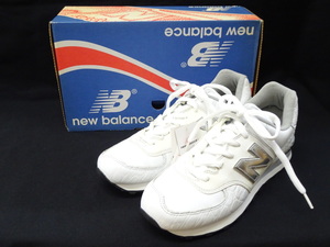 ディスプレイ用【未使用タグ付】ニューバランス NEW BALANCE ホワイトマイク M574J WSV 28.0cm スニーカー