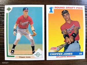 1991 CHIPPER JONES チッパー・ジョーンズ ROOKIE ルーキーカード２枚セット RC