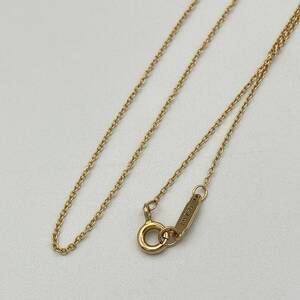 良品 約56.5cm ティファニー ローズゴールド ネックレス ペンダント チェーン AU750 K18 18金 Tiffany Rose Gold Necklace Pendant Chain