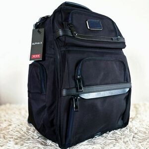 【新品同様】トゥミ TUMI バックパック リュックサック ALPHA 3 バリスティックナイロン 青/ブラック 黒 ビジネス 大容量 メンズレディース