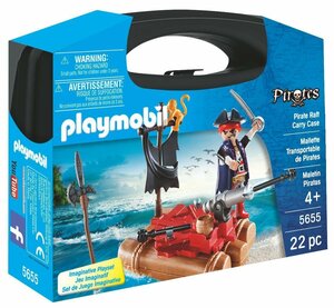 即決！新品 PLAYMOBIL 5655 キャリーケース セット 海賊 プレイモービル